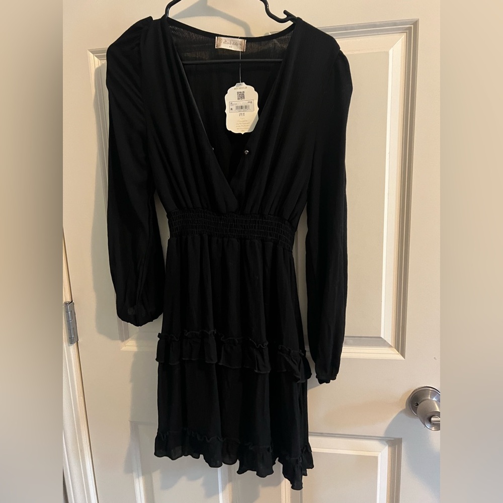 Black long sleeve dress